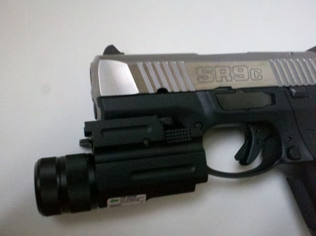 NcStar Compact Pistol QD Flashlight / Green Laser Combo
